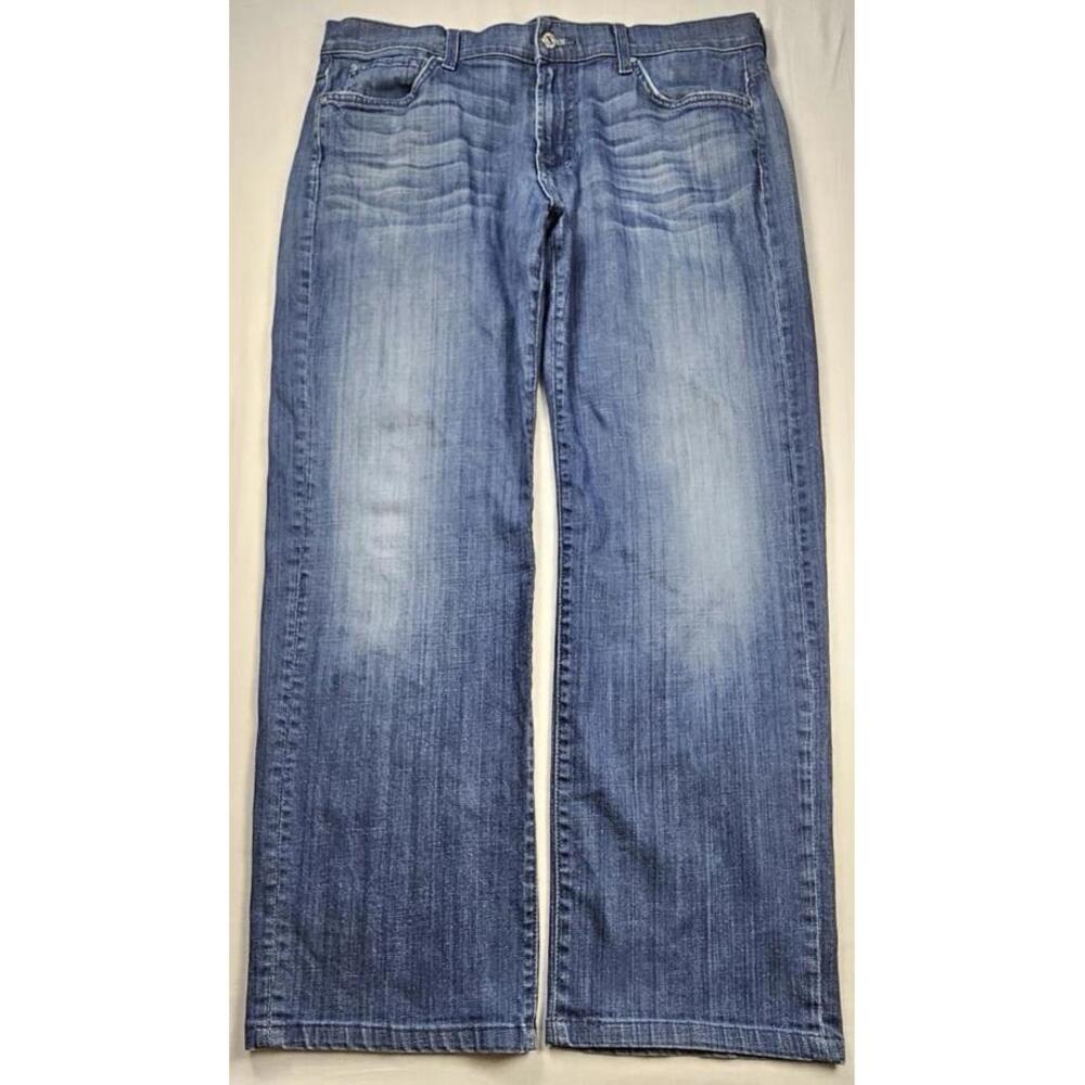 7 For All Mankind Men's Austyn Straight Leg Jeans Medium Wash 36x28‎
